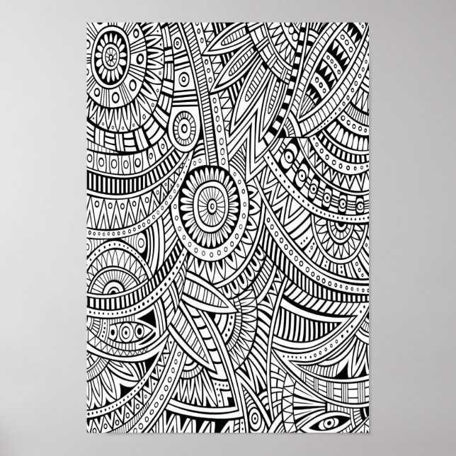 Colour It Poster Abstract Pattern (Front)
