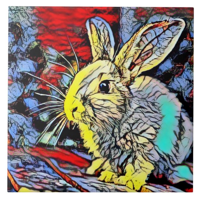 colour kick bunny tile (Front)