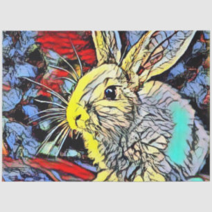 colour kick bunny tissue paper