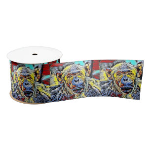 Colour Kick - Chimp Satin Ribbon