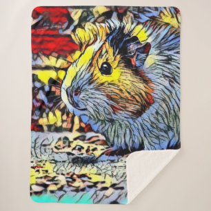 Colour Kick -Guinea Pig Sherpa Blanket