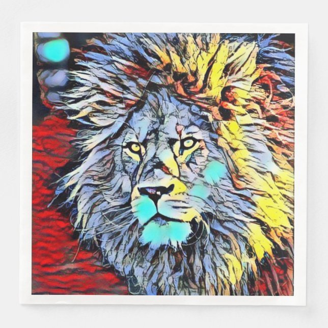 colour kick - lion king napkin (Front)