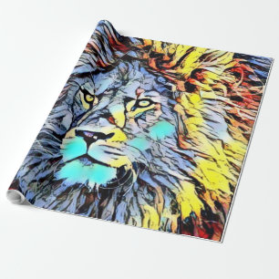 colour kick - lion king wrapping paper