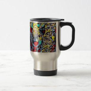 colour kick - piglet travel mug