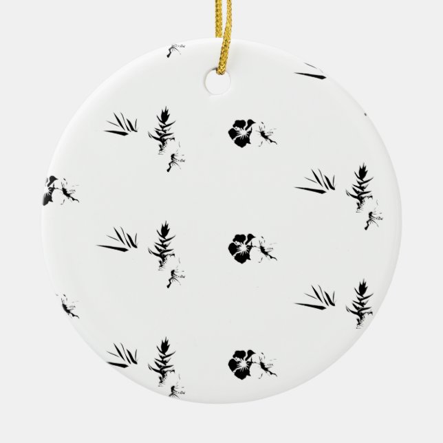 Colour Latest Custom TextLogo Ceramic Ornament (Front)