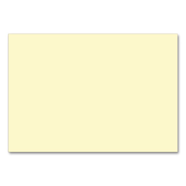 colour lemon chiffon table number (Front)