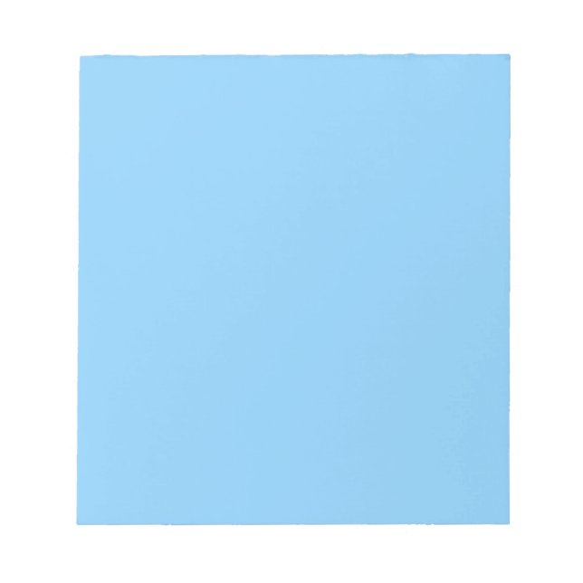 colour light sky blue notepad (Front)