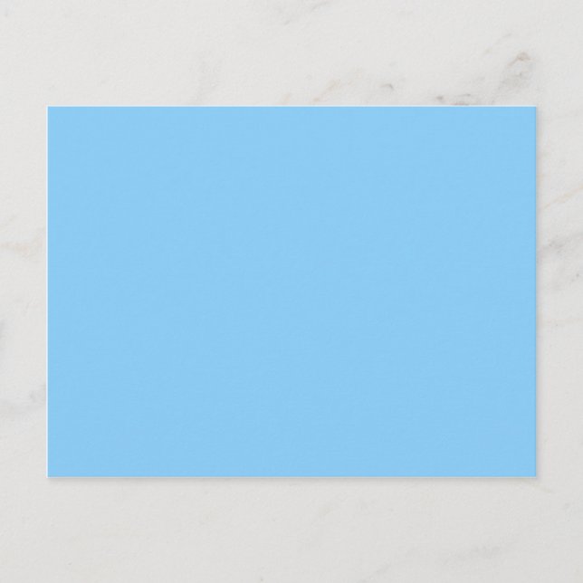 colour light sky blue postcard (Front)