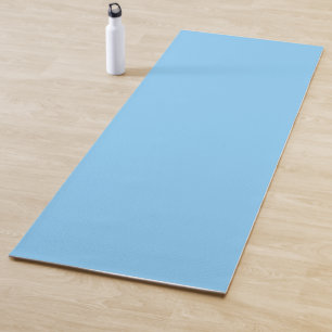 colour light sky blue yoga mat