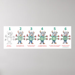 Colour Like A Monster Poster