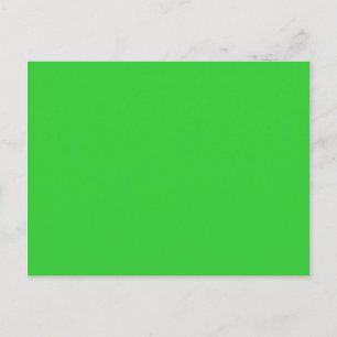 colour lime green postcard