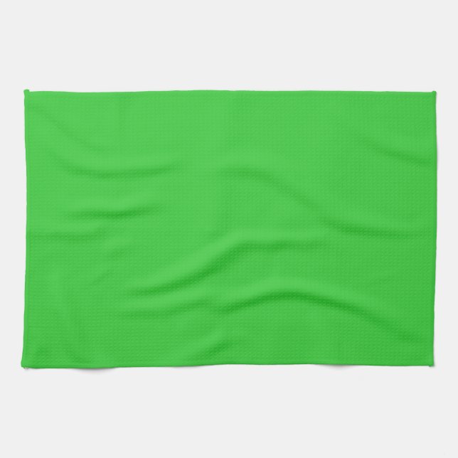 colour lime green tea towel (Horizontal)