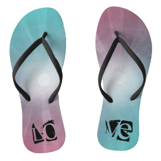colour love flip flops