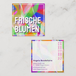 Colour lover Abstraction  Square Business Card