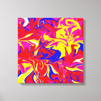 Colour madness Stretched Canvas Print
