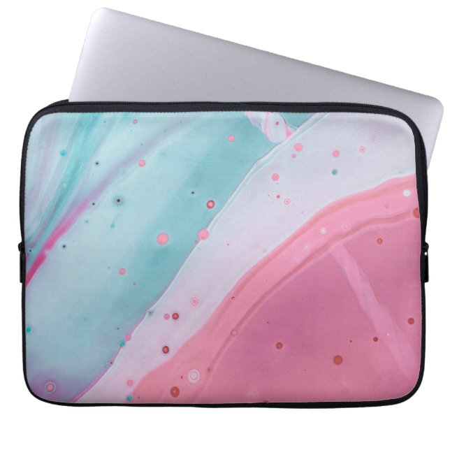 Colour marble Neoprene Laptop Sleeve 13 inch (Front)