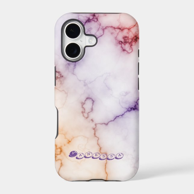 Colour Marble Pattern Personalisation (Back)