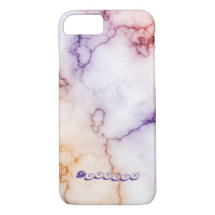 Colour Marble Pattern Personalisation iPhone 8/7 Case