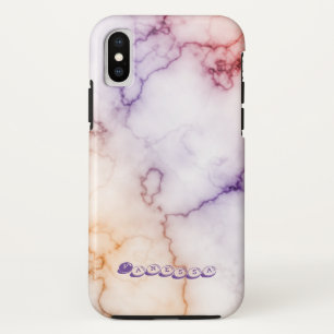 Colour Marble Pattern Personalisation iPhone XS Case