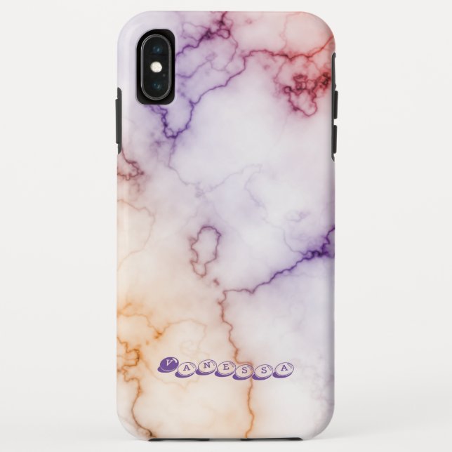Colour Marble Pattern Personalisation Case-Mate iPhone Case (Back)