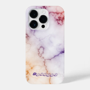 Colour Marble Pattern Personalisation iPhone 14 Pro Case