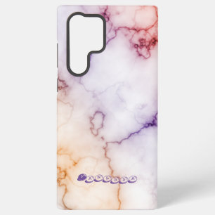 Colour Marble Pattern Personalisation Samsung Galaxy Case
