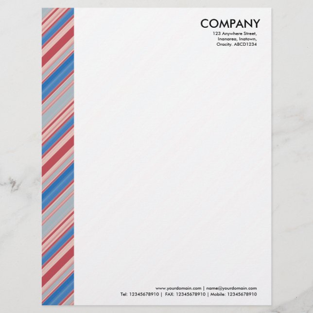 Colour Margin - Stripes 310515 (013) Letterhead Design (Front)