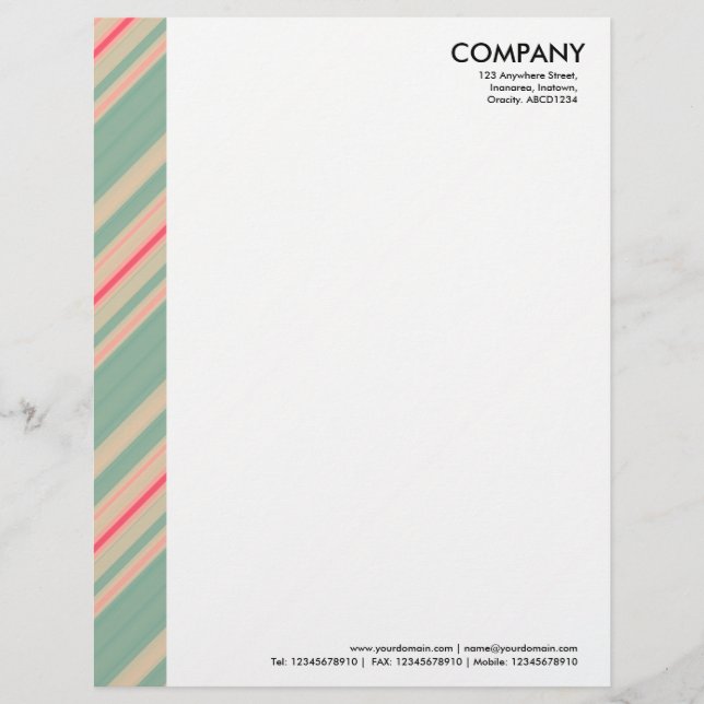 Colour Margin - Stripes 310515 (07) Customized Letterhead (Front)