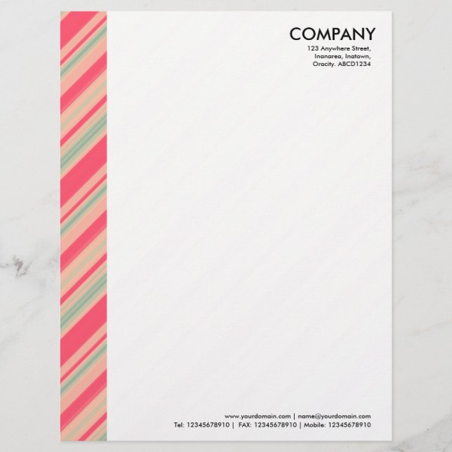 Colour Margin - Stripes 310515 (09) Customised Letterhead (Front)
