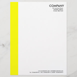 Colour Margin - Yellow Letterhead