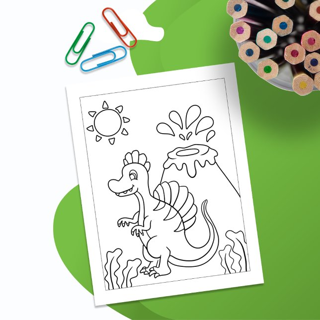 Colour Me Baby Spinosaurus | Activity Cards (Creator Uploaded)