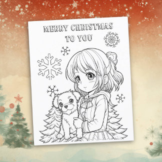 Colour Me Christmas Paper for Kids