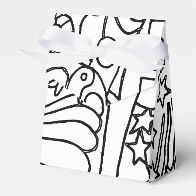 Colour Me Colouring Party Guest Favour Box (Front Side)