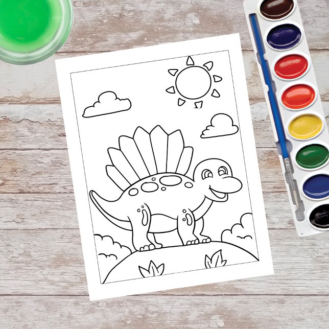 Colour Me Dimetrodonte Dinosaur | Activity Cards (Creator Uploaded)