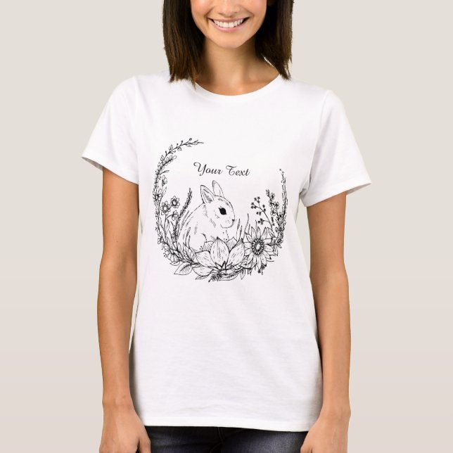 Colour Me DIY Spring Bunny T-Shirt (Front)