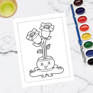Colour Me Double Daffodils   Activity Cards