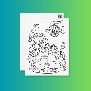 Colour Me Fish Duo   Kids Activity Cards
