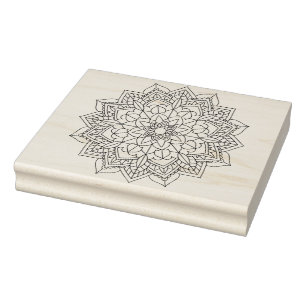 colour me flower art stamp