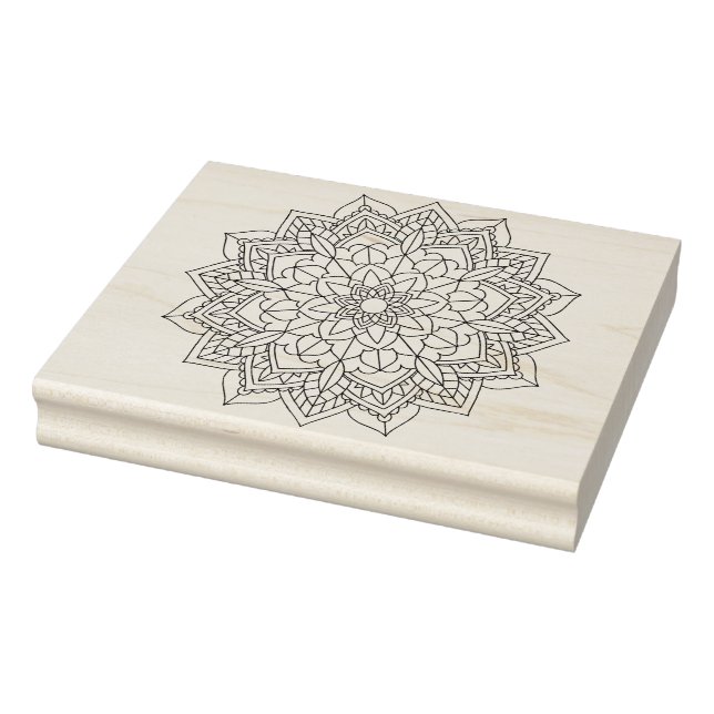 colour me flower art stamp (Stamp)