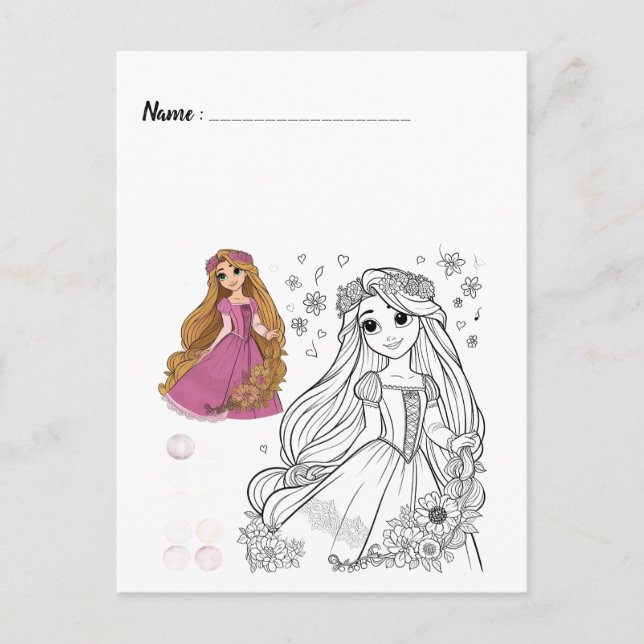  Colour Me Frozen | Kids Activity Cards (Front)