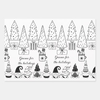"Colour Me!"  Gnome Christmas Wrapping Sheets (3)