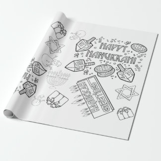 Colour Me - Hanukkah Wrapping Paper