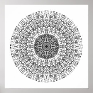 Colour Me In Mandala 1 Poster