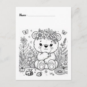 Colour Me Panda Kids Activity Cards