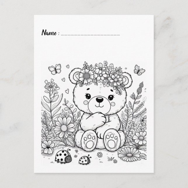 Colour Me Panda | Kids Activity Cards (Front)