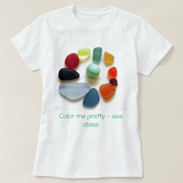 Colour me pretty - sea glass T-Shirt (Design Front)