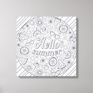 Colour Me Pretty -Wrapped Canvas (Gloss) Print