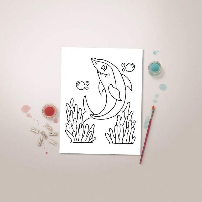 Colour Me Shark | Kids Activity Cards (Creator Uploaded)