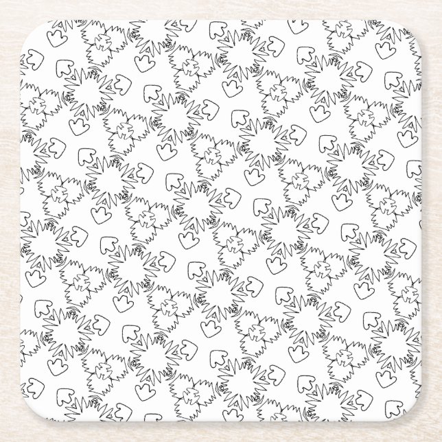 colour me stars and arrows coaster (Front)