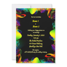 Colour melody wedding Invitation